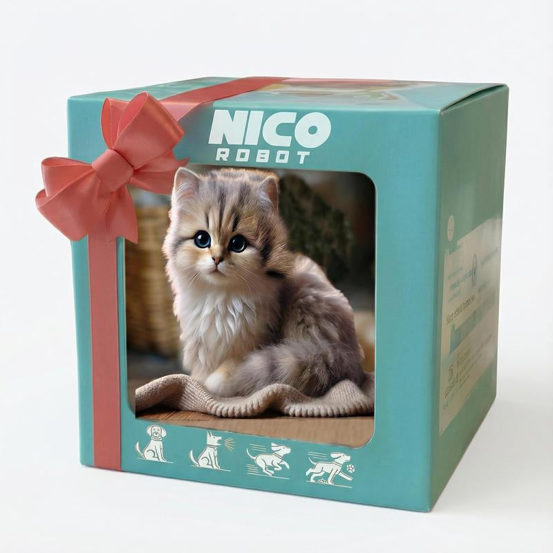 Interactive Robot Kitten, Realistic Plushholiday Haulrobotic Cat Toy That Walks, Wags Tail & Makessounds, Cute Pet Toy Gift for Kids & Adults, Perfectchristmas Present